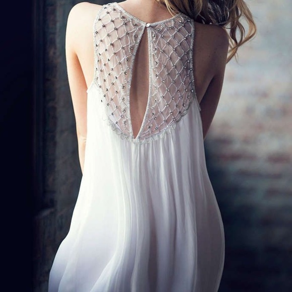 NEW KIMCHI BLUE GLYNDA BEADED trapeze dress - Picture 2 of 7